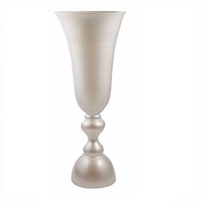 Vase conique Cristal Blanc 100cm
