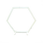 Arche hexagonale Blanche 200cm