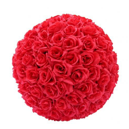 Boule de fleurs Rouge 30cm