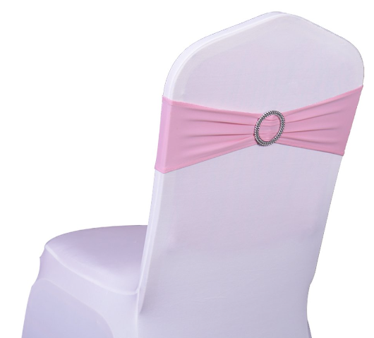 Nœud de chaise bandeau Rose Pâle x 20 pièces