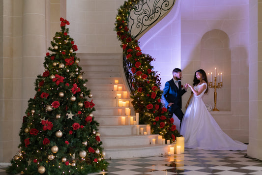 Des idées de décoration pour un mariage à Noël 🎄🎅🌹