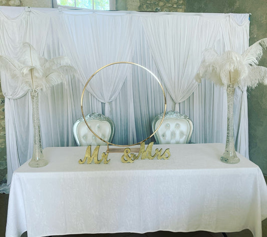 Quelle décoration de mariage pour des tables rectangulaires ? 🍽 🌺