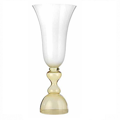 Vase conique Cristal & Or 100cm
