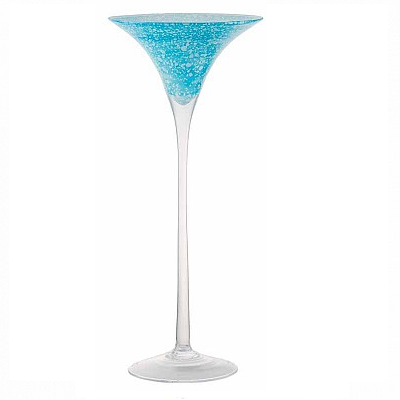 Vase Martini Bleu tacheté 50cm