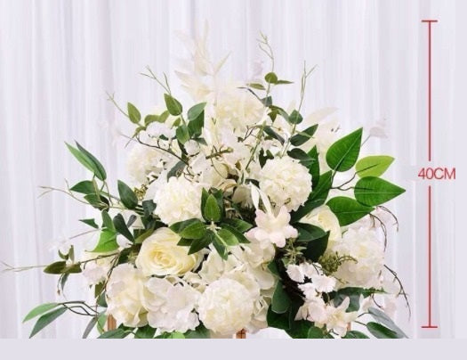 Bouquet de fleurs Blanc 40cm