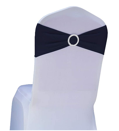 Nœud de chaise bandeau Bleu Marine x 20 pièces