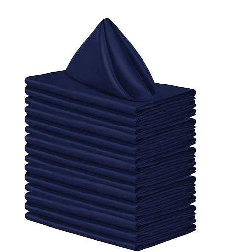 Serviette de table Bleu Marine 50x50cm x 10 pièces