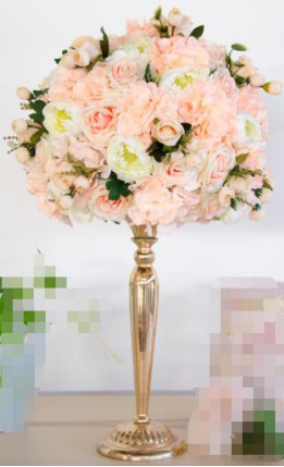 Bouquet de fleurs Rose & Blanc 74cm