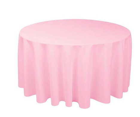 Nappe ronde Rose Nude 290cm