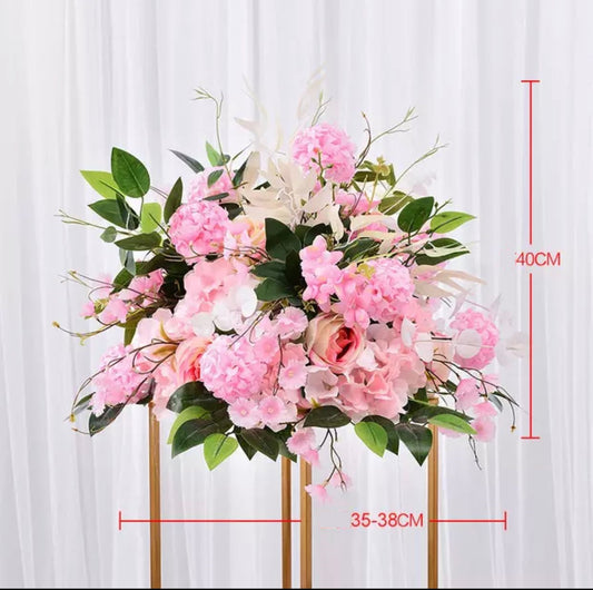 Bouquet de fleurs Rose clair 40cm
