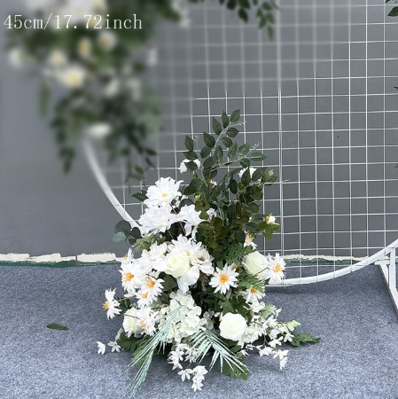 Bouquet de fleurs Blanc 45cm