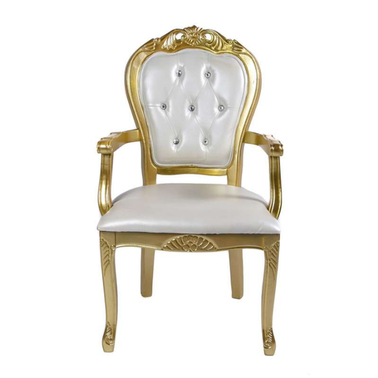 Fauteuil Trône Baroque Or