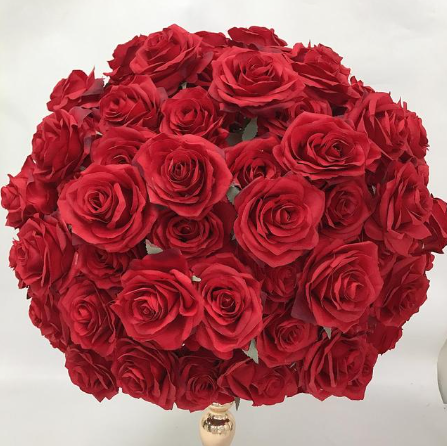 Bouquet de fleurs Rouge 74cm