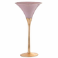 Vase Martini Violet & Or 70cm