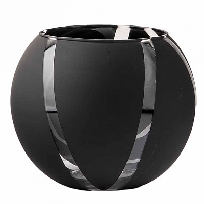 Vase Boule Noir 20cm