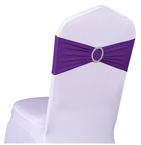Nœud de chaise bandeau Violet x 20 pièces