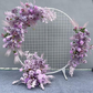 Couronne de fleurs Violet 70cm