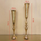 Vase Clarinet Or 74cm