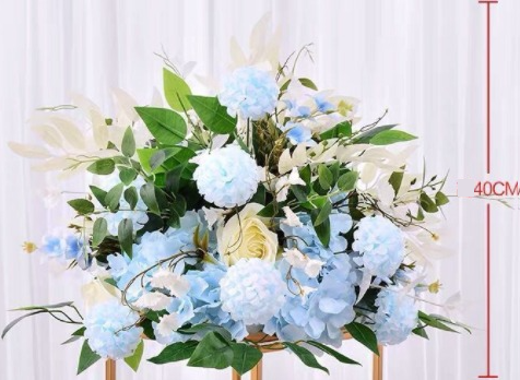 Bouquet de fleurs Bleu 40cm