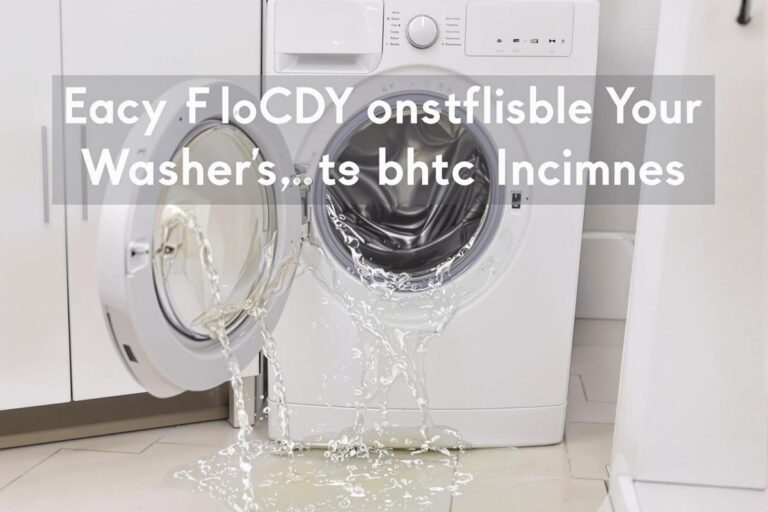 Comment vider une machine à laver pleine d’eau ?