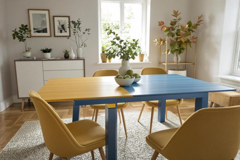 Idée de couleur pour repeindre une table en bois