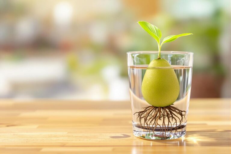 Comment faire pousser un noyau d’avocat dans l’eau ?