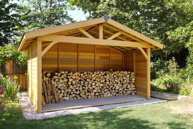 Construire un abri pour bois de chauffage : idées et conseils
