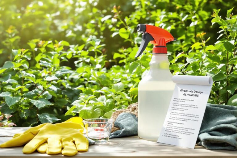Dosage glyphosate par litre d’eau : quelle quantité utiliser ?