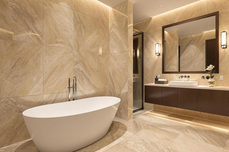 Travertin dans la salle de bain : quels sont les inconvénients ?